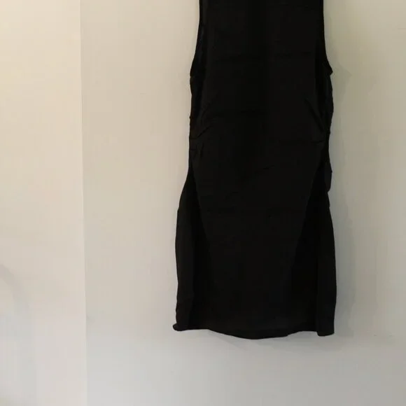 Choosy St. Crosby Black Sleeveless Plunging Neckline Shirt Dress Size 12 - Picture 7 of 10